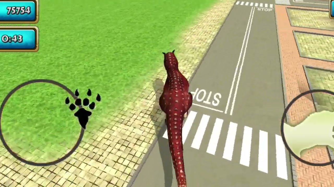 Angry Mad Dinosaur Simulator Dinosaur Games Android Gameplay HD Dino World  Games 2020 for Android 